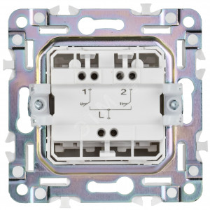 SKANDY Выключатель жалюзи 10А SK-V12Sh шампань IEK SK-V15-0-10-K37