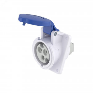 Розетка панельная с наклоном IP44 16А 2P+E 230В DIS4131663