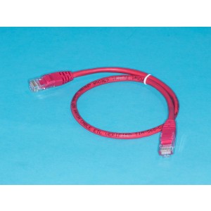 SC03-8P8C0.5-R, Патч-корд кат.5е, 0,5м, красный