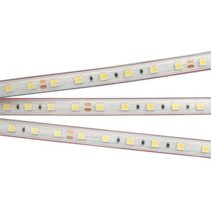 Лента RTW 2-5000PS 24V White6000 2x (5060, 300 LED, LUX) (Arlight, 14.4 Вт/м, IP67)