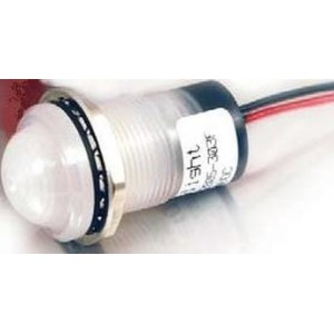 657-2002-303F, Светодиодные панельные индикаторы White 100fL 5V Dome Lens
