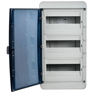 Корпус пластиковый КМПн-36 IP65 черн. прозр. дверь TEKFOR TF5-KP72-N-36-65-K03-K02