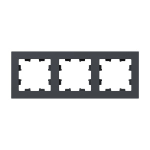 3 - местная рамка, графит, пластик Эпика EKF UP1-FPG-03