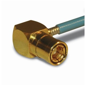 142214, РЧ соединители / Коаксиальные соединители SMB R/A SOLDER PLUG 50 OHM