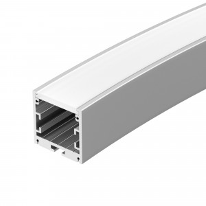 Профиль SL-ARC-3535-D1500-A45 SILVER (590мм, дуга 1 из 8) 025521, Алюминиевый профиль для составления круга диаметром 1500мм, для радиусной светодиодной линейки, с выводом свечения вниз, длина ? от круга 1500мм. внутренний диаметр круга 1465мм, внешний диаметр круга 1535мм. Габаритные размеры (LхWхH): 589,05x35x35 мм.