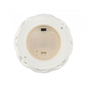 Декоративный фонарь со свечкой, плетеный корпус, белый, размер 14х14х16,5 см, цвет теплый белый 513-057