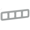 FLITE ARTISTIC Рамка 4-местная РУ-4-А-ФлС серый IEK FI-M42-31-20-K03