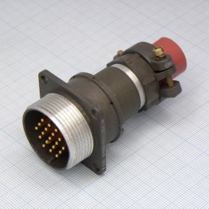 2РМДТ27БПН19Ш5А1В, Соединитель  цилиндрический низкочастотный негерметичный