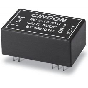 EC4AB06HM, Преобразователи постоянного тока в постоянный с изоляцией DC-DC Converter, 5 to 6 Watt, 2:1 Input Range, 9-18VDC Input, +/-5VDC Output, 1.5KVDC min. Isolation, Black Coated Copper with Non-Conductive Base, DIP-24, 1.25x0.80x0.50"