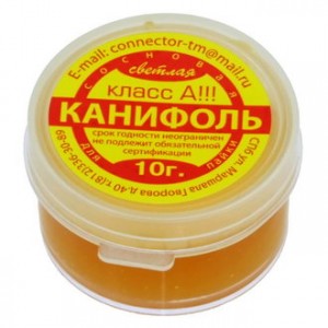 ФЛЮС КАНИФОЛЬ В БАНОЧКЕ 10Г, Флюс для пайки