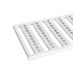 Маркировка (полоска) JBM 5, Кассета с маркировочными шильдиками, для клемм сечением 2,5 мм.кв., нанесенные символы: чистая, цвет: белый