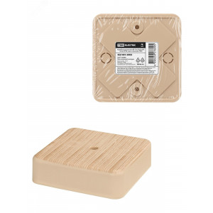 Коробка распаячная КР 75х75х20 ОП сосна IP40, инд. штрихкод SQ1401-0403