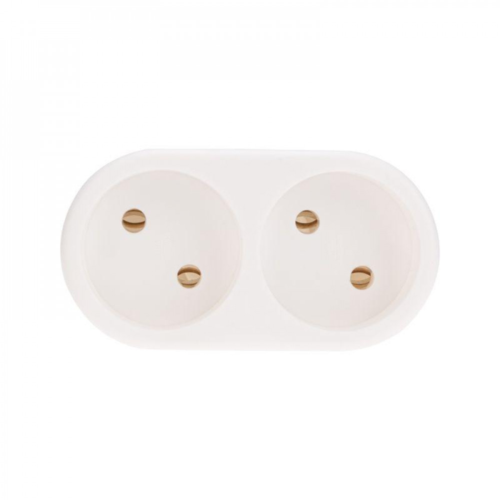 Изображение товара Разветвитель 2-м без заземл. 10А бел. 11-1074