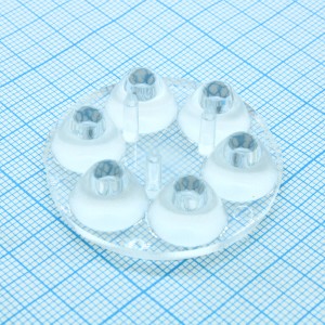 C11806_ANNA-40-6-M, Круглая групповая линза под 6светодиодов, ~20°, D=40 мм H=10,7 мм