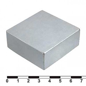 B 50X50X20 N35, Магнит самарий-кобальтовый класс N35 50х50х20 квадрат