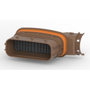 6-1718323-1, Корпус разъема трехрядный (вилка) на кабель