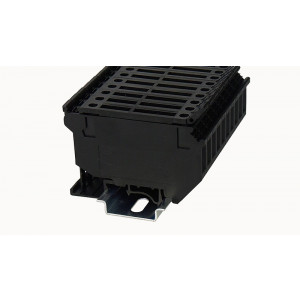 Предохранительная клемма PC4-HE-01P-13-00Z(H), Предохранительная клемма, тип предохранителя: 5x20, 5x25, тип фиксации провода: винтовой, номинальное сечение: 4 мм кв., 6,3A, 800V, ширина: 8,2 мм, цвет: черный, тип монтажа: DIN35, винтовая перемычка, зажимная клетка: латунь