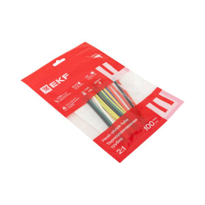 Набор трубок термоусадочных ТУТ нг тонкостен. 2/1 (7 цветов по 3шт 100мм) tut-n-2