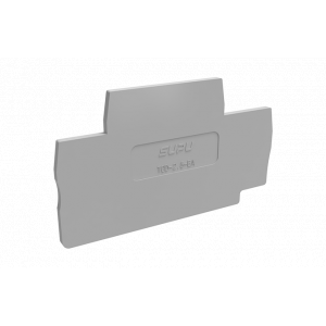 Торцевая крышка TCD2.5-2-GY-EA, Торцевая крышка, для клемм TCD2.5-2..., цвет: серый
