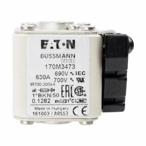 170M3473, Плавкие предохранители специального назначения 630A 690V 1*BKN/50 AR UC