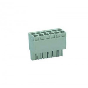 Розетка Wiecon 8113 BFK /6 TOP K WKF, Розеточный разъем, прямой, на кабель, шаг: 5.0 мм, 6 полюсов, фиксация провода пружинная, исполнение: с маркировкой, 400V, 12А, цвет: серый