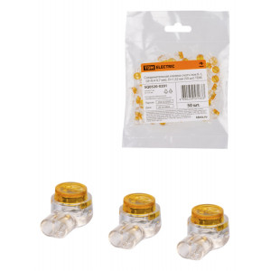 Соединительная клемма скотч-лок К-1, (d=0,4-0,7 мм), D=1,52 мм (50 шт) SQ0520-0201