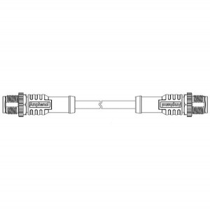 M12D04ML-12DML-SB001, Кабели для датчиков / Кабели для приводов M12 D CODE DOUBLE ENDED CABLE 4P M CONN TO M CONN L-1M PUR
