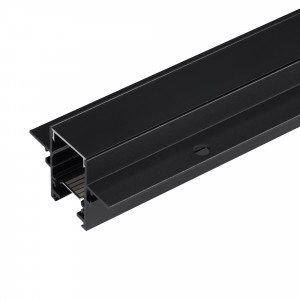 Трек встраиваемый MAG-TRACK-2538-FDW-1000 (BK, 5LN) 046284, Встраиваемый магнитный трек с фланцем для монтажа в гипсокартонный потолок, длина 1000 мм. DC24V, позволяет диммировать светильники по протоколу DALI. Материал алюминий, цвет черный. Две заглушки в комплекте. Размер ДxШxВ: 1003x55x38 мм. Размер (с учетом