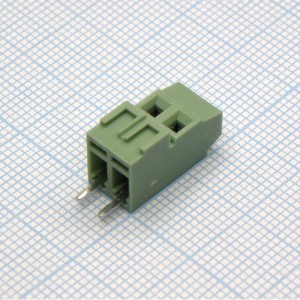 DG381H-3.81-02P-14-00A(H), Винтовой клеммный блок c рельефной обоймой, 2 контакта. Серия DG381H-3.81