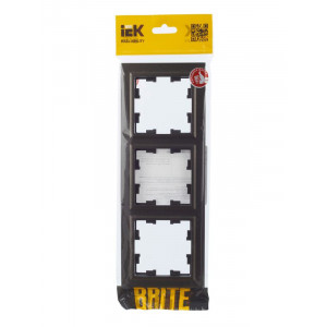 Рамка 3-м BRITE РУ-3-БрТБ бронза BR-M32-K45