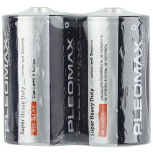 Батарейки Pleomax R20-2S SUPER HEAVY DUTY Zinc (24/240/5760) (кр. 2шт) [C0010635]