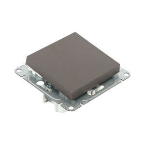 Механизм выключателя, одноклавишный, перекр-стный, мокко Эпика EKF UP1-SWM-12