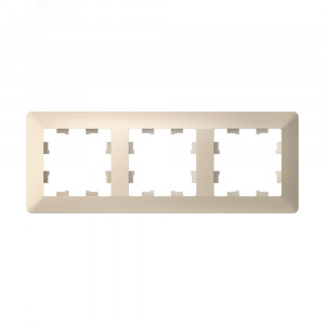 ATLASDESIGN AIR 3-постовая РАМКА, БЕЖЕВЫЙ/дымчатый белый ATN220203