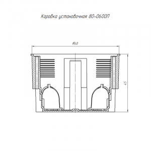 Коробка установочная СП ГСК 80-0600П безгалогенная (HF) 68х45 Промрукав 80-0600П