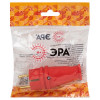 Вилка VX10-R-IP44 каучуковая c заземлением 16А IP44 прямая красная Б0055415
