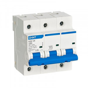 Выключатель автоматический модульный 3п D 100А 10кА NXB-125 CHINT 816142