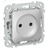 Изображение товара Розетка без заземления с защитными шторками, алюминий, 10А, без винтов, IEK