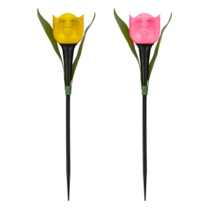 Светильник садовый LAMPER Тюльпан из Амстердама LED с солнечной панелью и аккумулятором 602-274