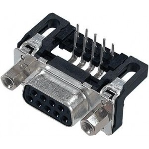09663126600, Стандартные соединители D-Sub  DSUB SV FEM SSDP ANG73-254 25P