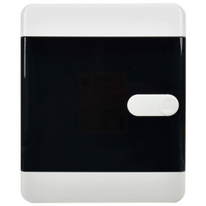 Корпус пластиковый навесной на 4 модуля ЩРН-П-4 IP41 UNION Compact черная прозрачная дверь UIC-KP12-N-04-41-K01