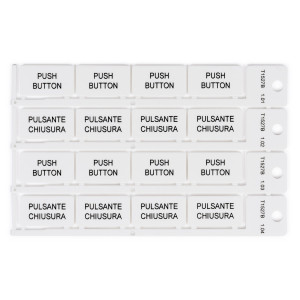 brdT1527B, Жесткая вставка для маркировки, цвет-белый, размер 15х27 мм, 480 шт/упак.