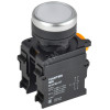 Кнопка с фиксацией d=22мм 1NO+1NC белая MASTER MI-BT60-11T-3-21-K01