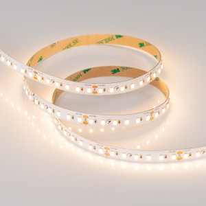 Лента TWIST-A120-10mm 24V Warm3000 (10 W/m, IP20, 2835, 5m) 030009(2), Гибкая лента повышенной прочности TWIST. Светодиоды 2835, 120 шт/м (600 шт на 5 м), белая плата, ширина 10 мм, скотч 3M. Цвет ТЁПЛЫЙ 3000 K, цветопередача CRI>90, угол 120°. Питание 24V, мощность 10 Вт/м (50 Вт на 5 м). Размеры 5000x10x1.5 мм. Мин. отрезо