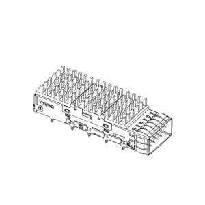 2170704-1, Соединители для ввода/вывода CAGE ASSY QSFP28 1X1 SPRING HS