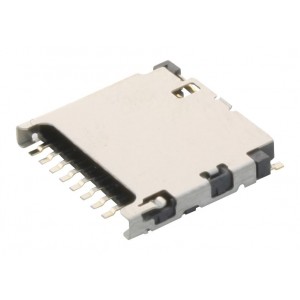 DM3D-SF, Разъем микро SD карты угловой без выброса для поверхностного монтажа