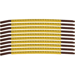 brd333907, SCNG-15-7 клипсы жёлтые, 300шт/упак, для провода 3,8-4,6мм диаметра, легенда 7