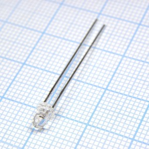 L-34ZGC, Светодиод 3мм/зеленый/525нм/4200-6500мкд/прозрачный/50°