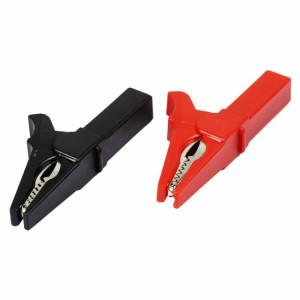 Зажим «крокодил» для тестера 15 А 53 мм гнездо «banana» 16-0033, Зажим 