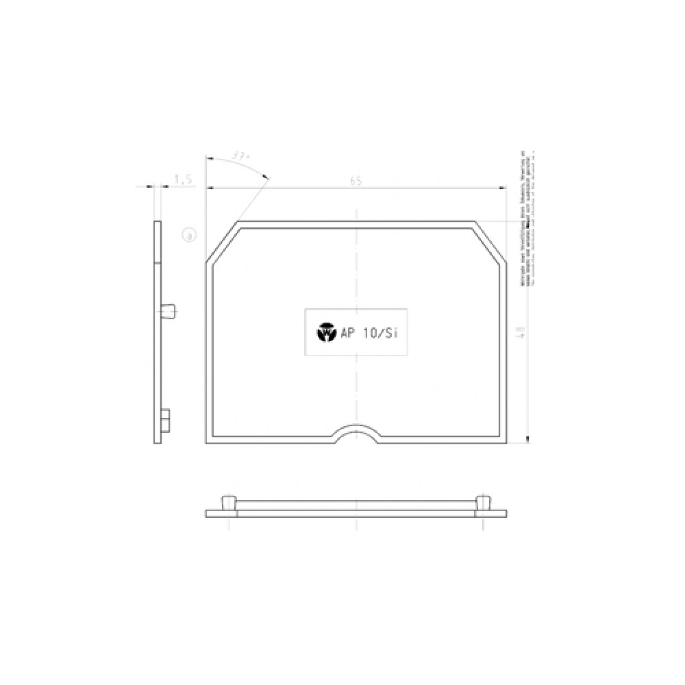 Изображение товара Крышка боковая AP 10/SI для клемм WK 10/Si серый 10 шт Изображение товара Крышка боковая AP 10/SI для клемм WK 10/Si серый 10 шт