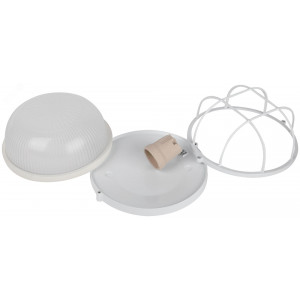 Светильник НБП 03-60-002 Акватермо алюминий/стекло решетка IP54 E27 max 60Вт D176 круг белый Б0048421